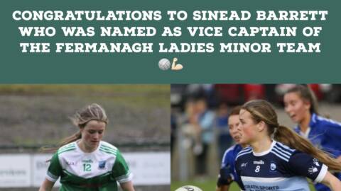 Sinead Named County Vice Captain
